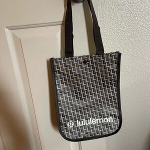 lululemon athletica Patterned Black and Gray Tote